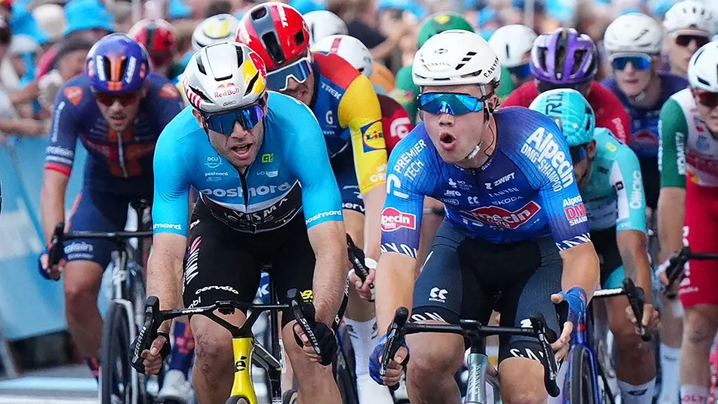 Van Aert declared winner after photo finish in second stage of Tour of Denmark