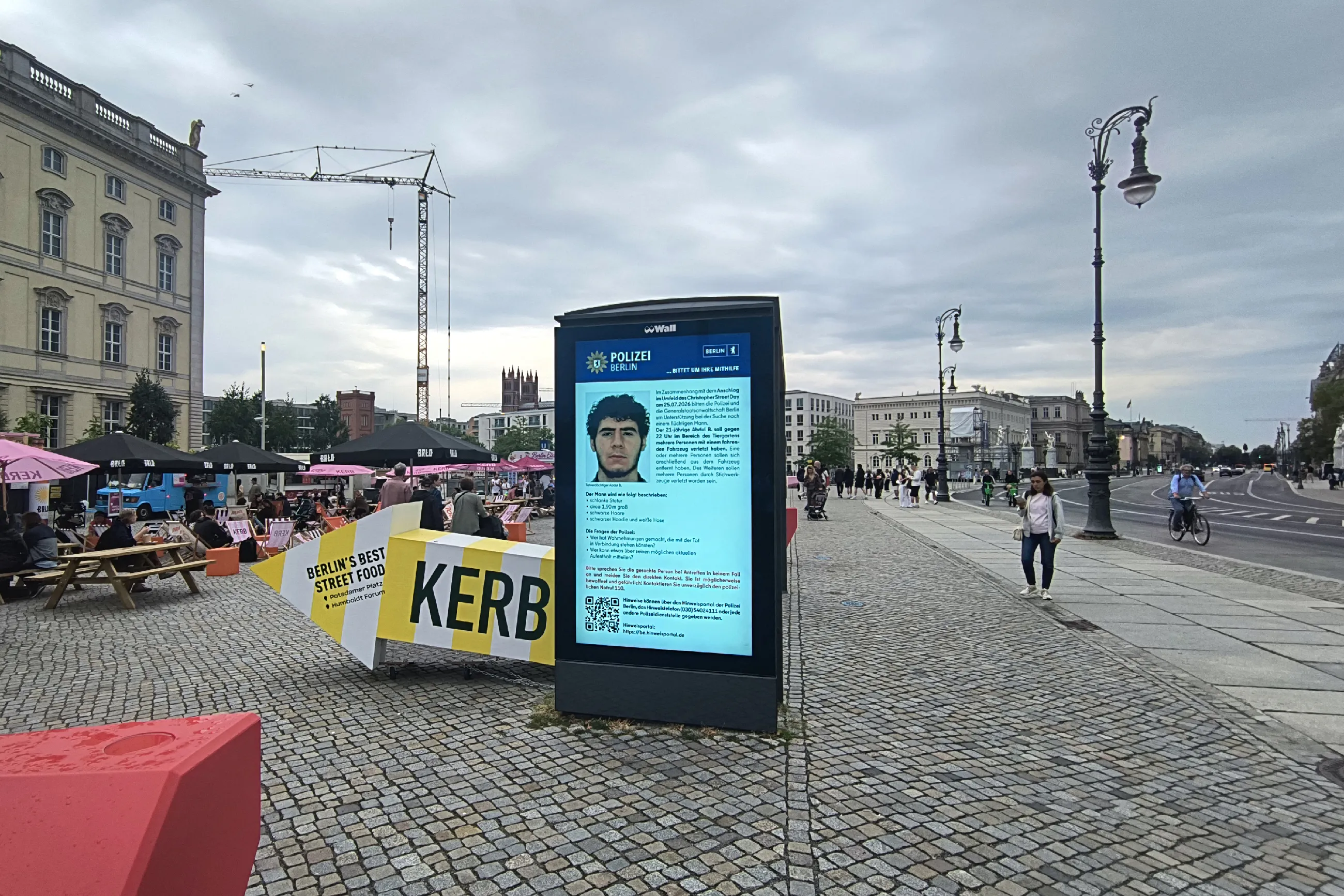 Photo of Abdul Ballout on display in Berlin