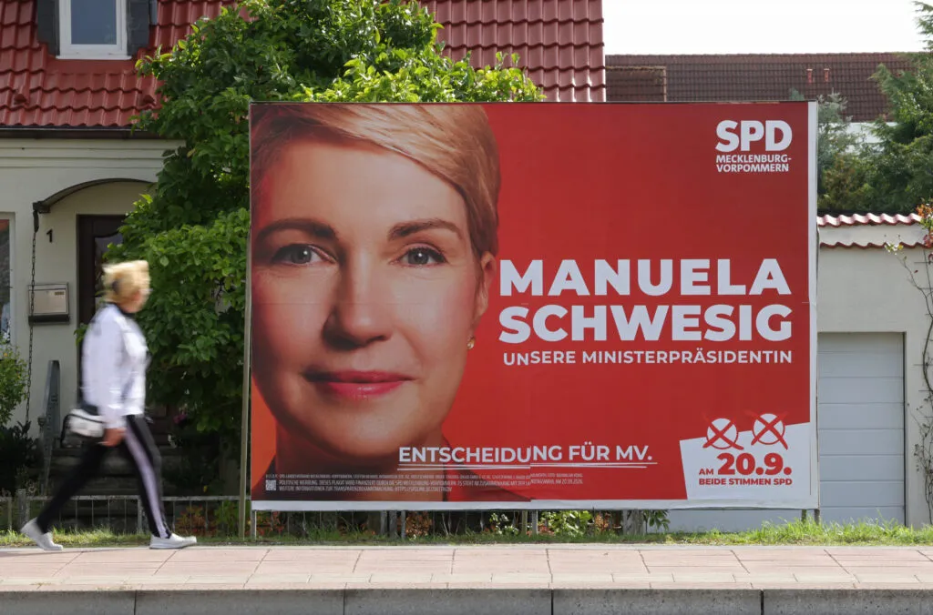 In Germany’s east, center-left star Manuela Schwesig braces to block the far right — at Merz’s expense