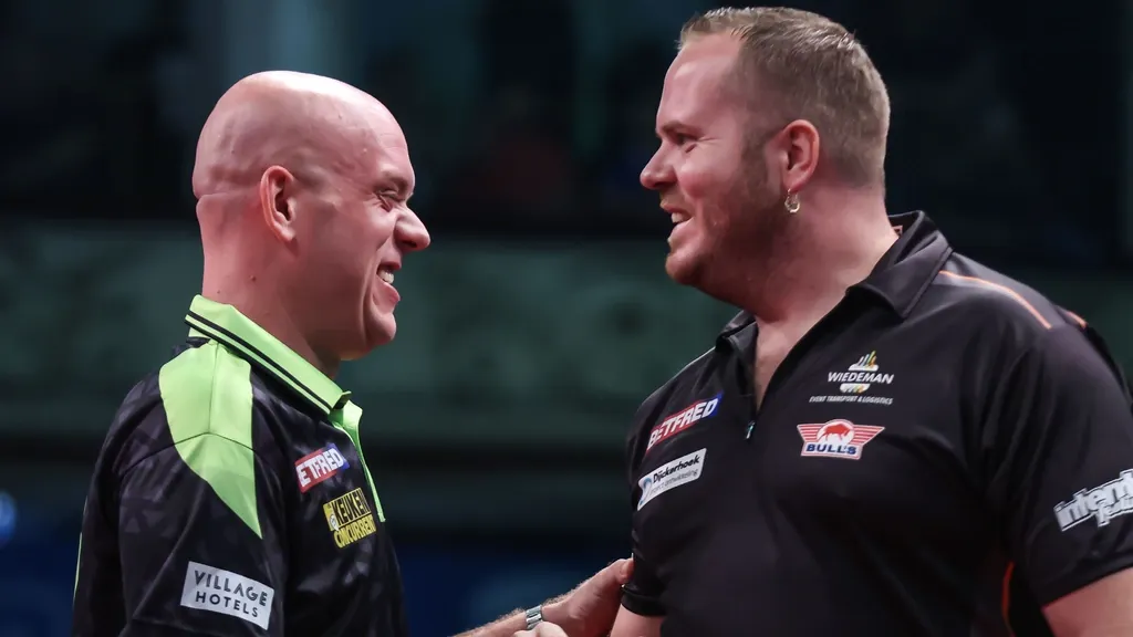 Van Duijvenbode knocks three-time winner Van Gerwen out at World Matchplay